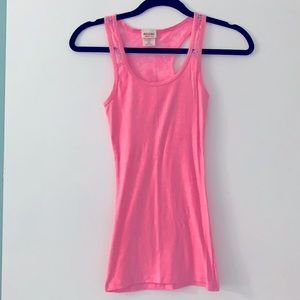 Hot Pink Lace Tank Top
